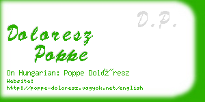 doloresz poppe business card